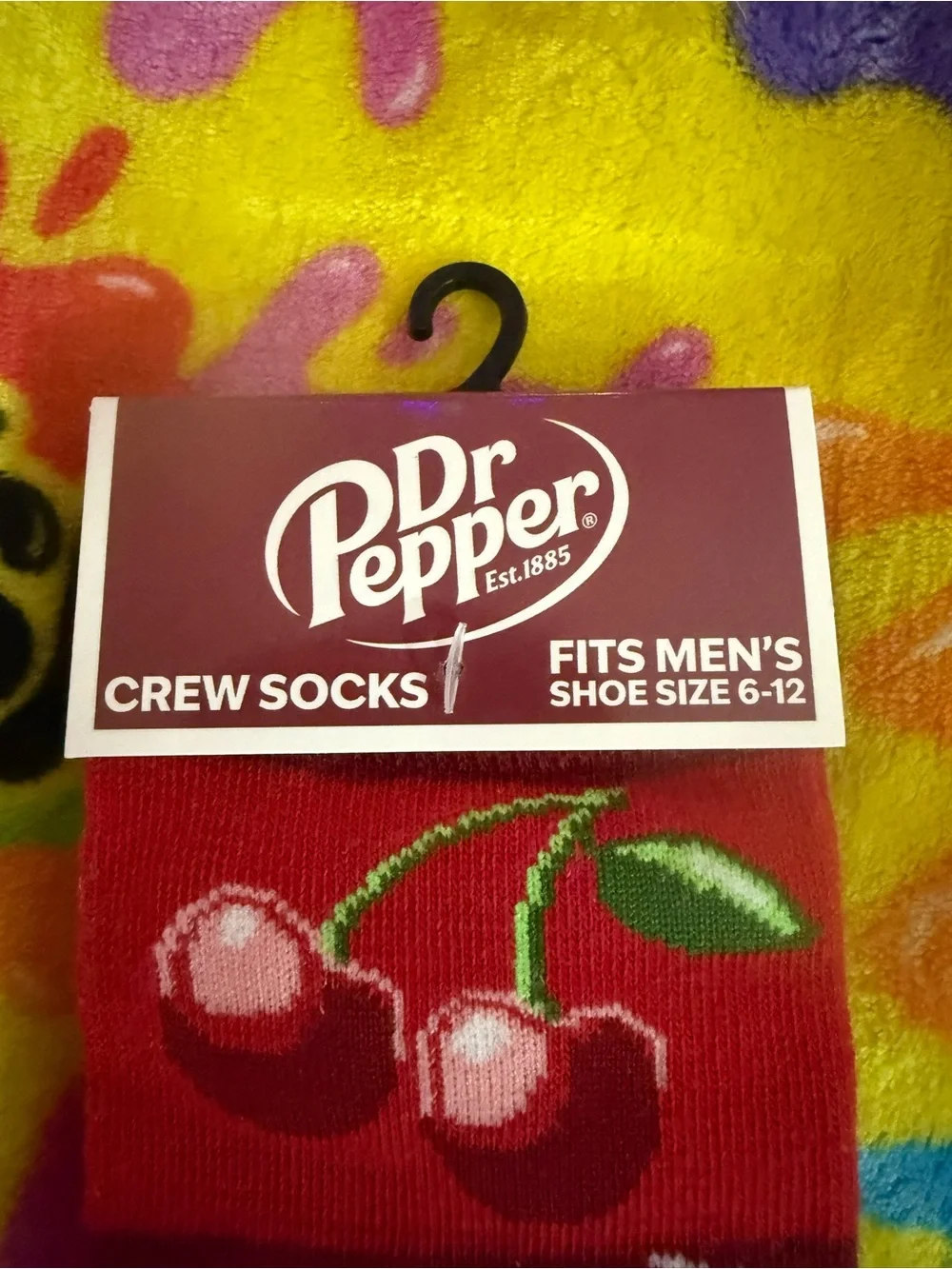 Bnwt Dr Pepper Cherry Crew Socks quick ship